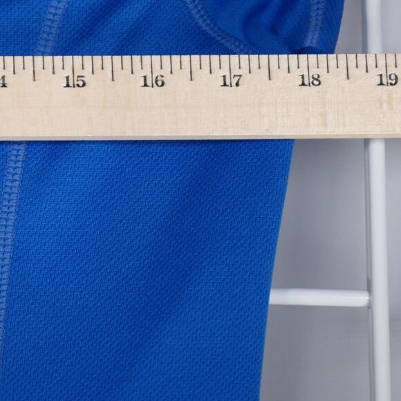 Merrell Performance Top Womens Medium Blue Run Run Run Graphic Opti Wick Active - Picture 11 of 13